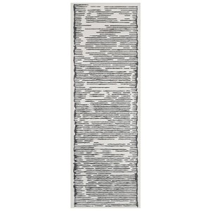 Washed Back Foldable Printed Carpet-Modern-Hand Painted Line, Modern Design Carpet, Modern Carpet, Washed Back Carpet - 1 of 4