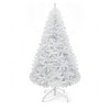 6ft/7.5ft White Spruce Artificial Christmas Tree Artificial Unlit Pine Tree with 880/1258 Branch Tips and Metal Hinges & Foldable Base - 2 of 4
