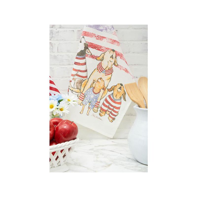 C&F Home Howlers For Freedom Cotton July Fourth Printed Flour Sack Kitchen Towel, 3 of 6