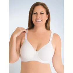 Leading Lady The Brigitte Full Coverage Underwire - Molded Padded Seamless Bra, 5028-White , Size: 36 / C
