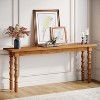 Tribesigns 70.9 inch Narrow Sofa Table, Extra Long Console Table Behind Couch with Solid Wood Leg for Living Room Hallway Entrance - 3 of 4