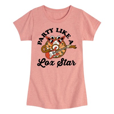 Girls' - Instant Message - Party Like A Lox Star Fitted Short Sleeve Graphic T-Shirt