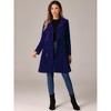 INSPIRE CHIC Women's Velvet A-Line Steampunk Double Breasted Winter Trench Coats - 4 of 4