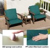Pellebant Patio Chair Cushions Waterproof for Outdoor Furniture with Removable Cover Deep Seat & Back Cushion - 4 of 4