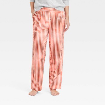 Women's Gingham Graphic Boxer Pants - Red