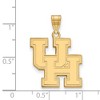 Black Bow Jewelry 14k Yellow Gold Houston Cougars NCAA Large Pendant - 2 of 3