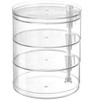 MPM 4 Tier Rotatable Organizer With Lid, Acrylic Jewelry Holder, Rotating Accessories Container, Clear Storage Tray for - 2 of 4