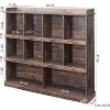 Acekool Tall Book Shelf, 10-Cube DIY Bookcase Storage Rack, Vintage Industrial Organizer for Living Room, Bedroom, Office, Easy Clean Finish - 3 of 4