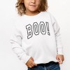 Embroidered Boo Arched - Toddler Graphic Sweatshirt - 3 of 4