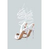 Sheeny Clear Stiletto Lace Up Heels - 3 of 4