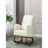 27.1"Nursery Rocking Accent Chair with High Back - 3 of 4