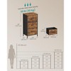 3-Drawer Fabric Dresser with Steel Frame, 66 lb Top Load Chest of Drawers, Multi-Use Storage Organizer for Bedroom Entryway - 4 of 4