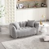 OUTSUPPLY Soft Bean Bag Chair for Two, High-Resilience Foam, Square Lounger with Armrests, Chenille Cover for Living Room - 4 of 4