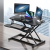 KTMBDW 32 inch Desk Converter, Height Adjustable Sit to Stand Riser, Dual Monitor and Laptop Workstation with Wide Keyboard Tray - 2 of 4