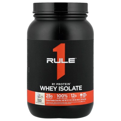 Rule One Proteins R1 Protein Powder Drink Mix, Vanilla Creme, 1.98 lb (900 g)