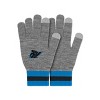 NFL Carolina Panthers Gray Big Logo Glove: Knit Acrylic, Ribbed Cuffs, Adult Sizing - 2 of 4