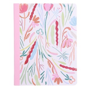 Gartner Studios 7.5"x9.75" 70 Sheet Compbook Artist Floral Light: College Ruled Composition Notebook, Soft Cover, Multicolored - 1 of 4