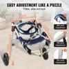 Munora 2-Wheel Large Dog Wheelchair - Adjustable Mobility Aid for Dogs 48-88lbs with 8" EVA Wheels (Size L) - 4 of 4