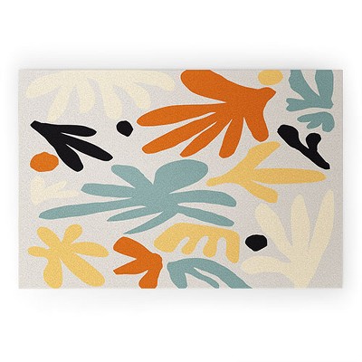 DorisciciArt Botanic market beige 36" x 24" Welcome Mat - Society6