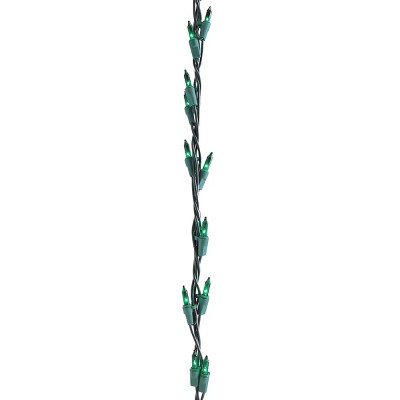 Northlight 100-Count Green Christmas Garland Mini Light Set, 9ft Green Wire