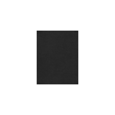 LUX Colored Paper 32 lbs. 8.5 x 11 Black Linen 250 Sheets/Pack  (81211-P-BLI-250)