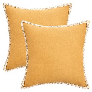 REGALWOVEN Fade-Resistant Modern Soft Solid Cushion Cases 2 Pcs - 1 of 4