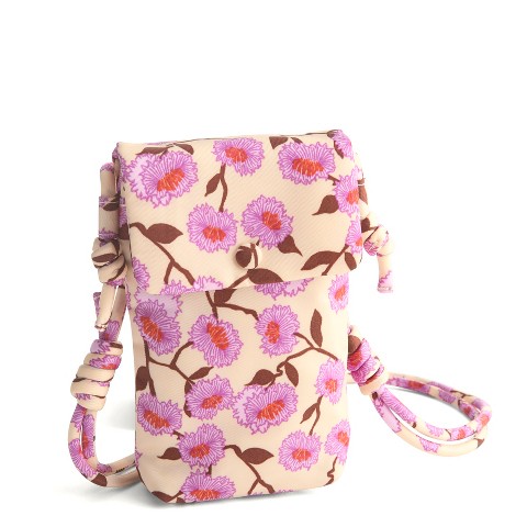 Vera Bradley Women's Nylon Phone Case Crossbody Bag Stripey Buttons