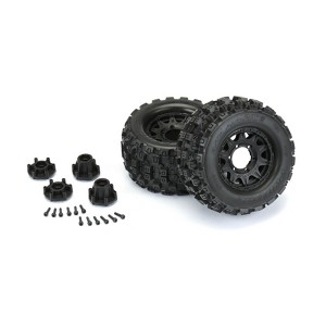 Pro-Line Racing 1012510 Badlands Black Raid Rc Wheels & Tires 2.8" 12mm. - 1 of 1