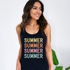 Simply Sage Market Women's Summer Stacked Colorful Graphic Racerback Tank - 2 of 3