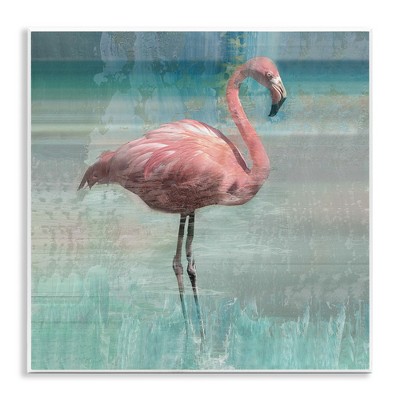 Stupell Industries Layered Flamingo Bird Portrait, 12" x 12"