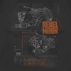 Women's Rebel Moon Imperium Space Fighter Schematics T-Shirt - 2 of 4