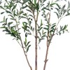Acekool 5FT Artificial Olive Tree, Realistic Indoor Potted Plant with Natural Wood Trunk, Faux Greenery for Home & Office - 3 of 4