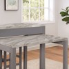 NicBex Dining Table 39" Modern Rectangular Counter Height Wooden Dining Table Faux Marble Top for Dining Room - 4 of 4