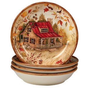Set of 4 Pine Forest Soup Bowls - Certified International - 1 of 2