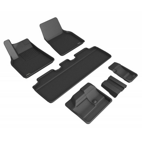 3PCS Universal Rubber Car Floor Mats All Weather Protection