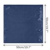 Elerevyo Women's Solid Satin Scarves Small Square Neck Scarf Neckerchief 19.7"x19.7" - 3 of 4