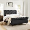 Deirdre Upholstered High-end beds  Lighted Sleigh Platform Bed with Headboard and Footboard | ARTFUL LIVING DESIGN - 3 of 4