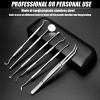 YEVYO 6 Pcs Teeth Picking Tools Teeth Cleaning Kit - Dental Tools with Dental Pick, Tartar Scraper, Plaque Remover, Mirror, Tweezers for Home Use - 2 of 4