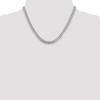 Black Bow Jewelry 6mm Sterling Silver Solid D/C Domed Curb Chain Necklace - 3 of 4