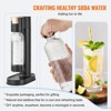 VEVOR Sparkling Water Maker, Soda Maker Machine for Home Carbonating, Seltzer Water Starter Kit with BPA free 1L PET Bottle, Compatible, Black - 3 of 4