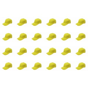 24 Pack Bulk Baseball Caps Ideal for Uniforms Giveaways or Custom - 1 of 4