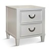 Royal Hampton Nightstand with 2 Drawers, Molded Details,Solid Wood - 2 of 4