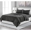 Four Piece Light Gray Linen Sheet Set - 2 of 4