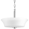 Progress Lighting, Cascadia, 2-Light Semi-Flush, Polished Chrome, Etched Glass, Convertible - 2 of 4