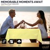 Plastic Tablecloth Disposable, Tablecloths for Rectangle Tables 54 inch. x 108 inch. Fits Tables Up to 8 Feet, Table Cloth for Party - SparkSettings - 3 of 4