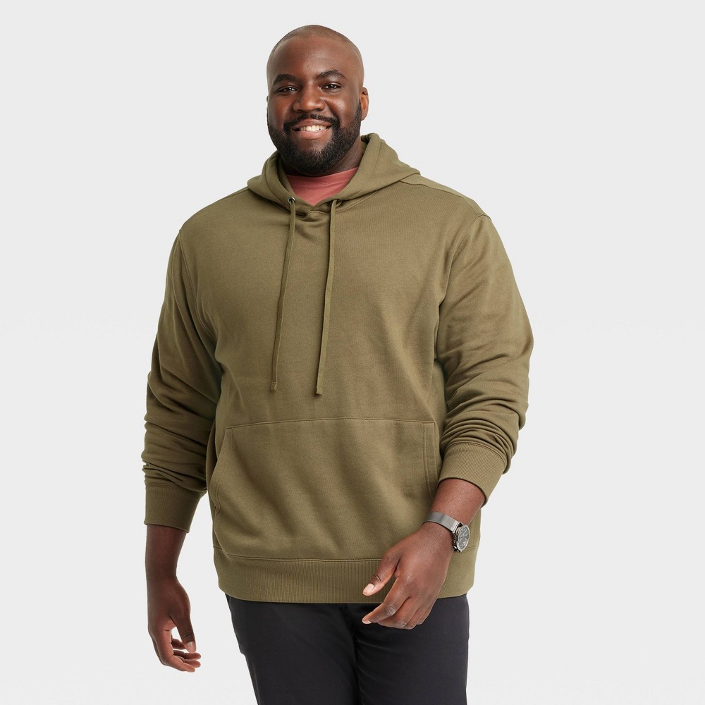 Men's Big & Tall Regular Fit Hooded Sweatshirt - Goodfellow & Co™ Green 5XL