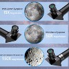 Telescope for Kids Adults, 70mm Aperture 300mm Telescopes for Astronomy Beginners, 15X-150X Magnification Refractor Telescope, Phone Adapter, Blue - 4 of 4