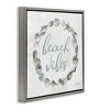 Stupell Industries Beach Vibes with Shells Black Floater Framed Canvas Wall Art - 3 of 4
