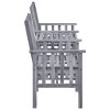 vidaXL Patio Chairs with Tea Table and Cushions Solid Acacia Wood - 3 of 4