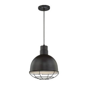 Millennium Lighting R Series 1 - Light Pendant in  Satin Black - 1 of 1